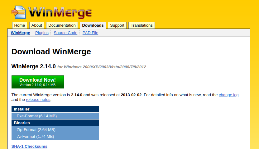 for ipod download WinMerge 2.16.33