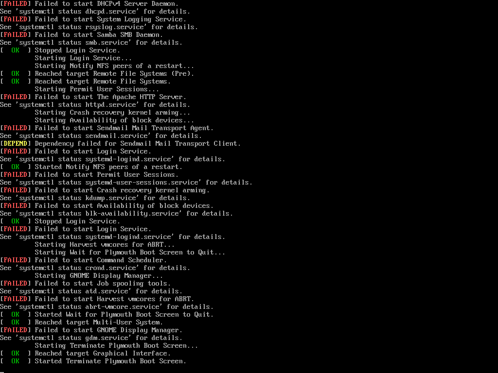Screenshot Verification failure: Service or driver failed
